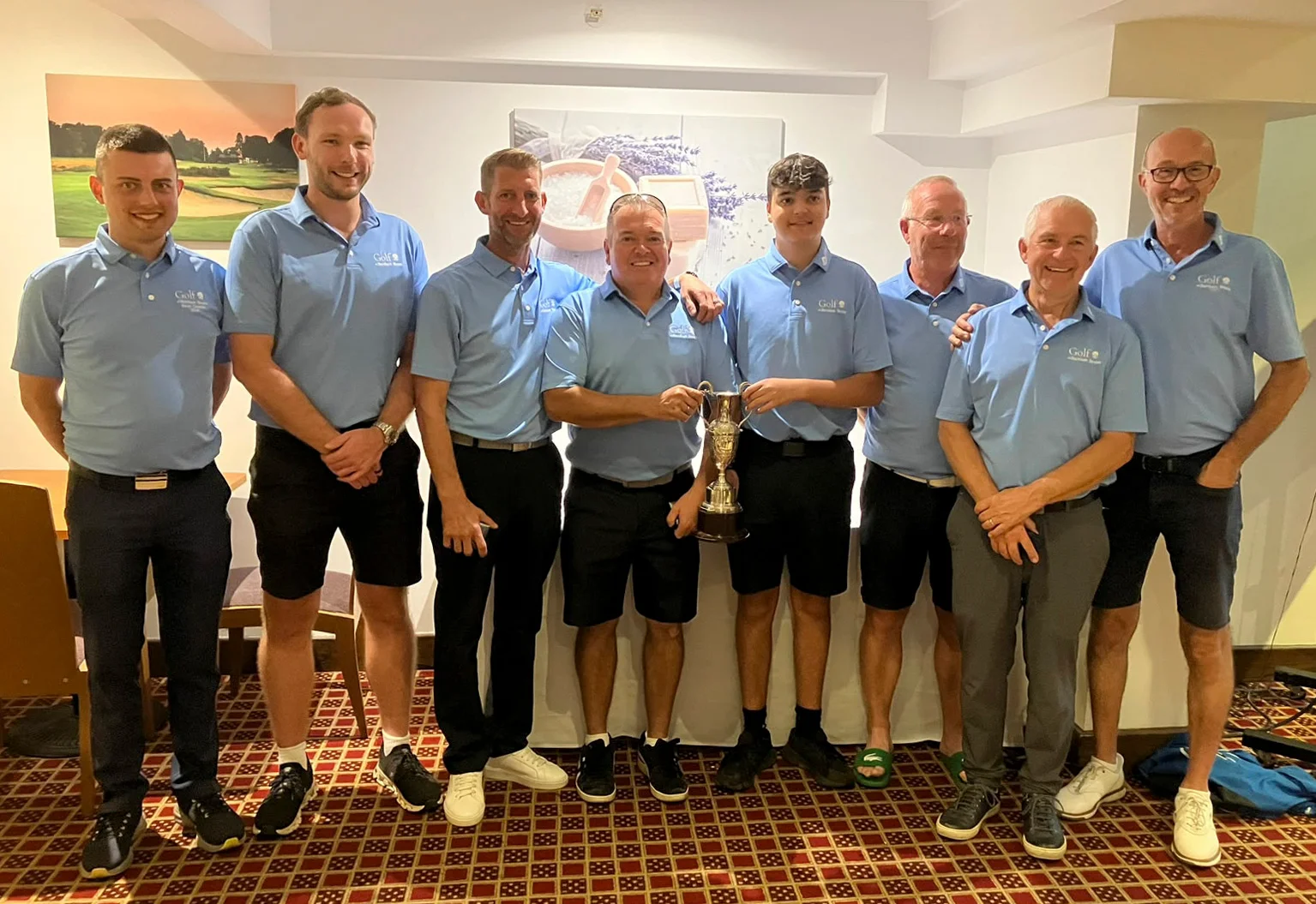 The victorious Barnham Broom team are all smiles after winning the Cullington Cup